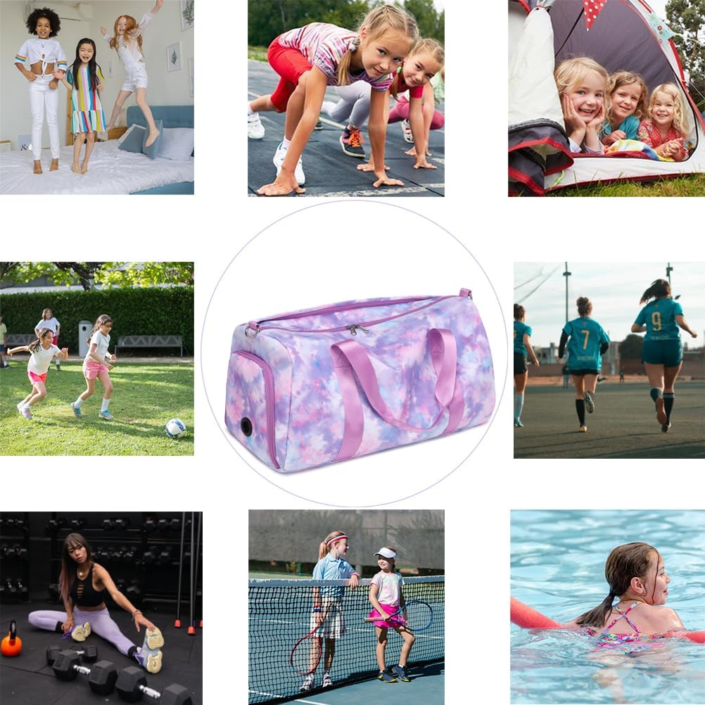 Sporttasche für Mädchen Reisetasche Daman Sporttasche Bunt Reisetasche Mädchen Kinder Kindertasche S