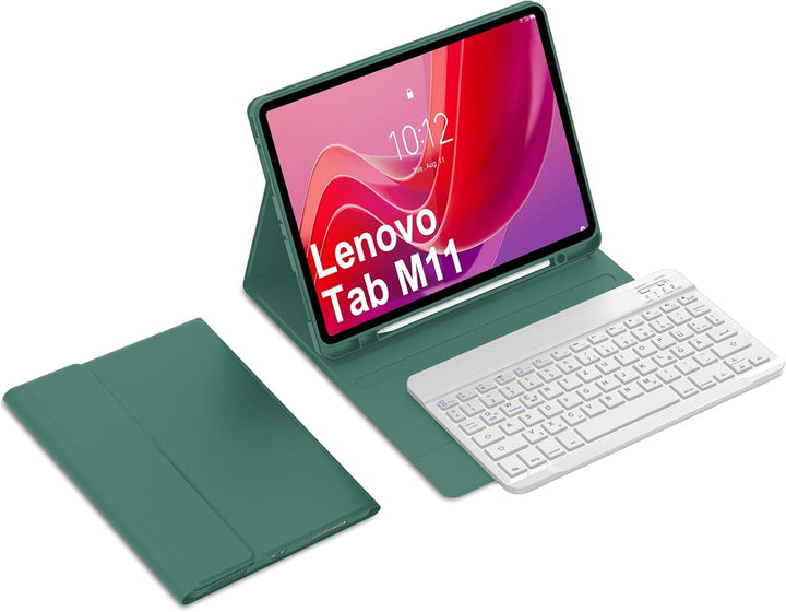 WINCHKING Tastatur Hülle fürad Pr 2024, Bluetooth Tastatur QWERTZ Layout, Abnehmbare Magnetische Tas