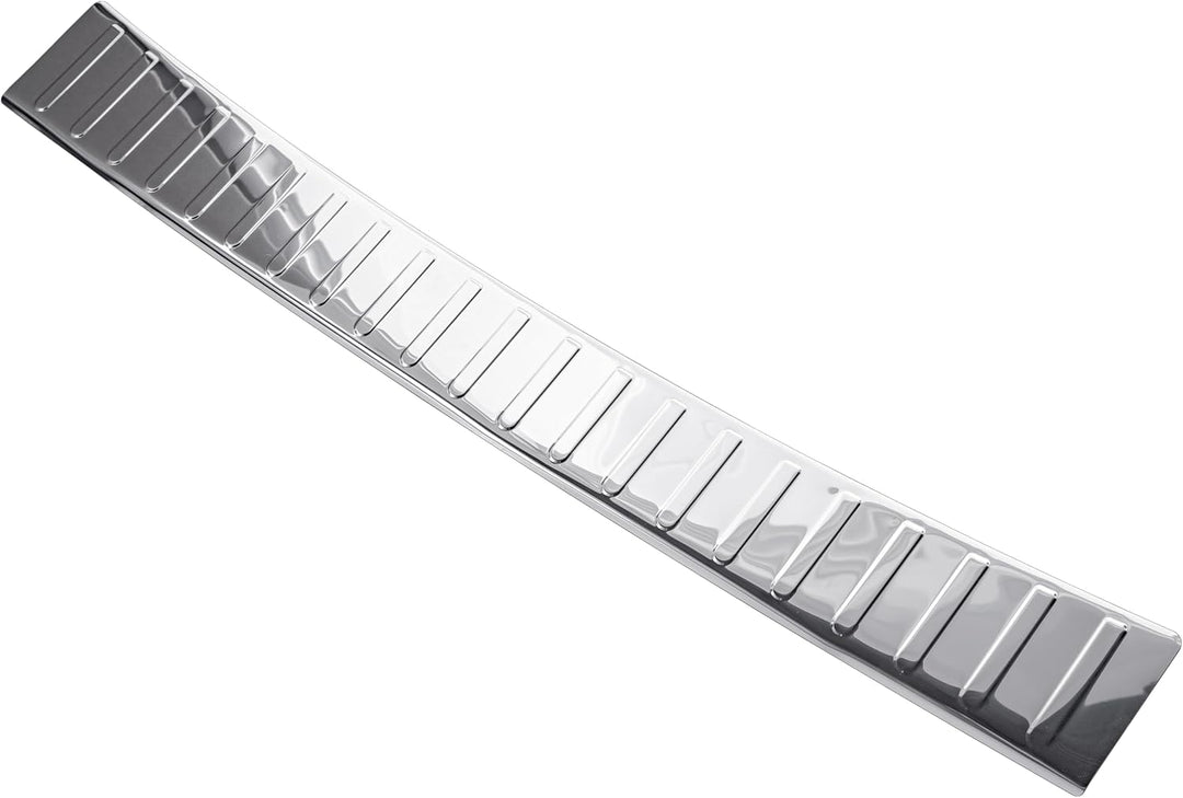 RECAMBO Ladekantenschutz Edelstahl Hochglanz poliert, Chrom Look - kompatibel für Peugeot Rifter - B