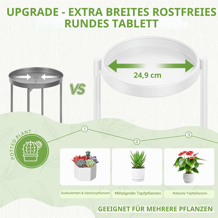 iDavosic.ly Pflanzenständer Metall Gross mit 6 Etagen, Blumenständer Pflanzenregal Blumenregal Indoo