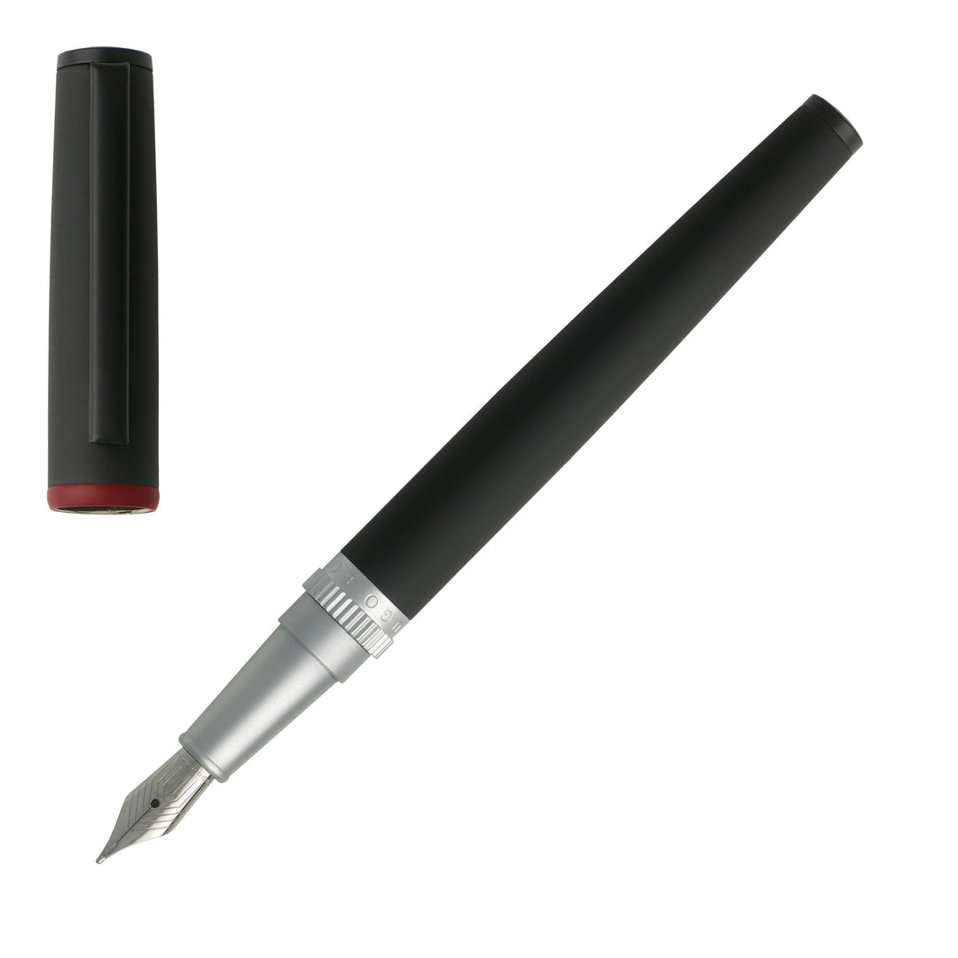 Füllfederhalter Gear Black Schwarz / Rot, Schwarz / Rot