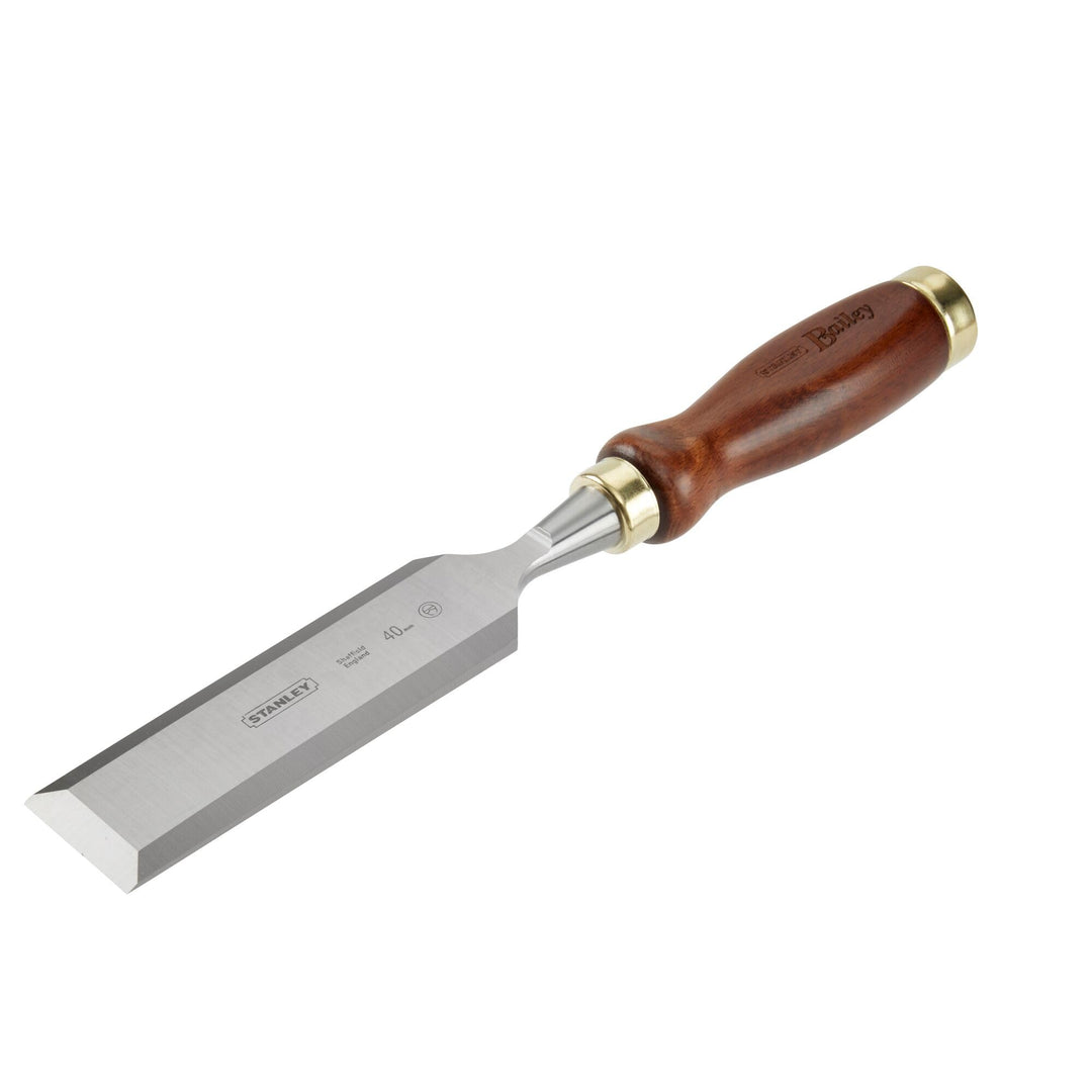 Stanley Bailey Stechbeitel (40 mm Eisenbreite, 170 mm Eisenlänge, Kunststoff-Kappe, nachschärfbar) 2