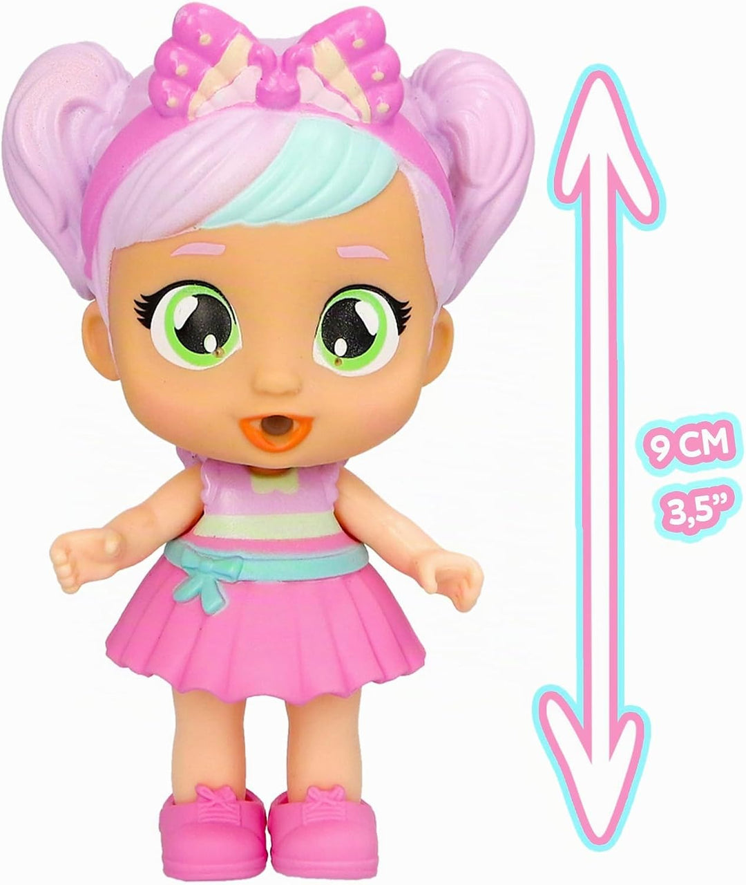 Cry Babies Playtime Day Care Bella's Bathroom, erweiterbares Mini-Puppenhaus-Spielset Badezimmer mit
