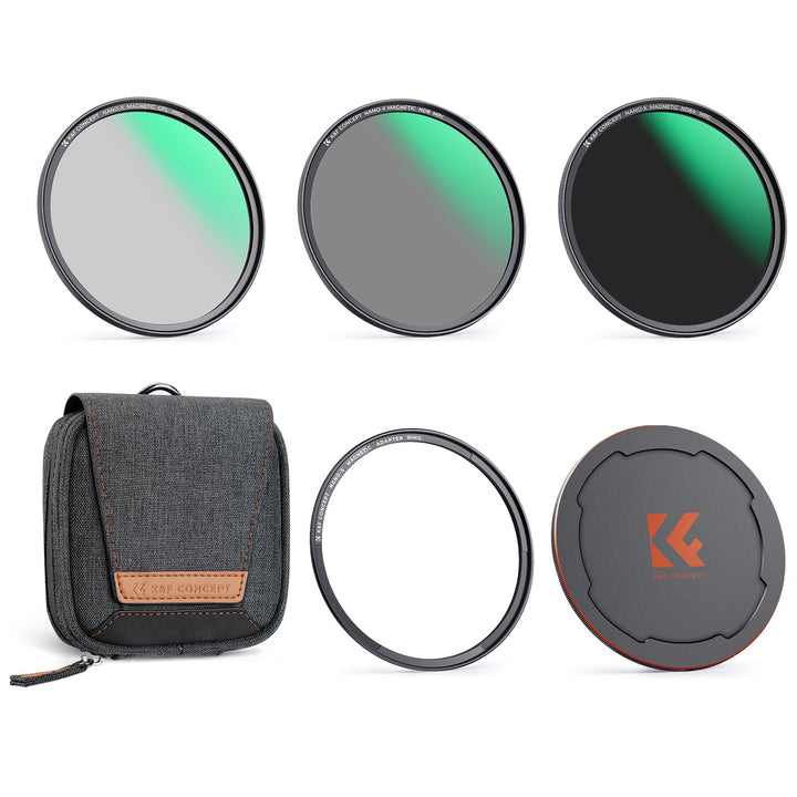 K&F Concept Magnetic Filter Set Nano X-Serie 55mm Magnetisches Schnellwechsel System Quick Swap Syst
