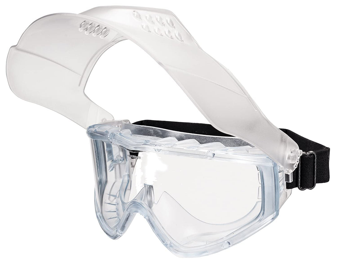 MSA 10150069 Sightgard Vertoggle Schutzbrille/Gesichtsschutz-Kombination, Polycarbonat-Linse, klare
