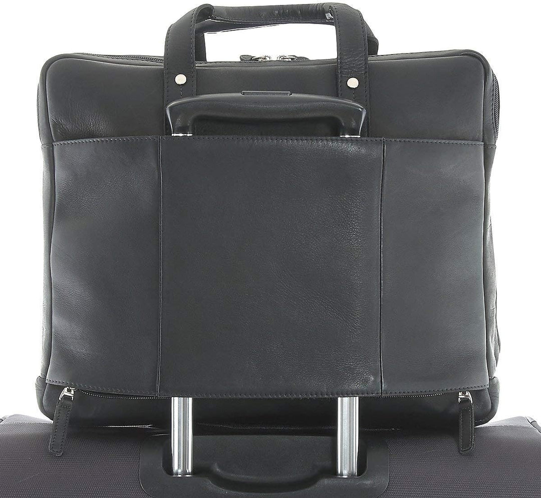 HAROLD'S Heritage Aktentasche Leder 38 cm Laptopfach