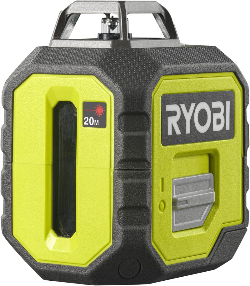 RYOBI batteriebetriebener 360˚ Laser RB360RLL (20 m, Selbstnivellierung 4°, Laserwellenlänge 635nm±