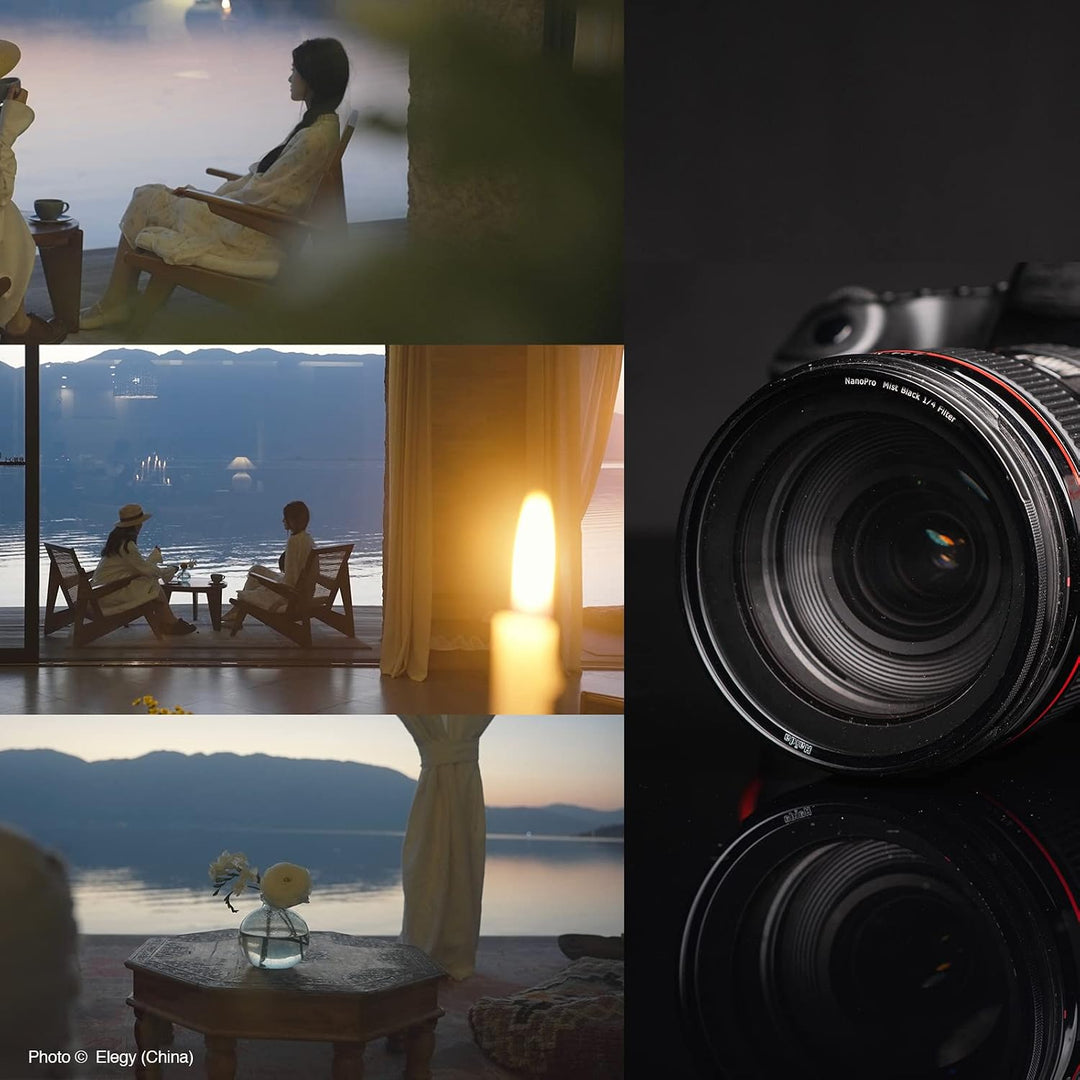 Haida 77 mm Nebel Black 1/4 Filter Diffusion Effect Soft Glow Lens Filter (NanoPro Series), 77 mm