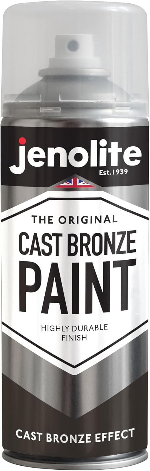 JENOLITE Bronze-Sprühfarbe, 400 ml, strukturierte Effektfarbe, realistische Gussbronze-Farbe, Sprühf