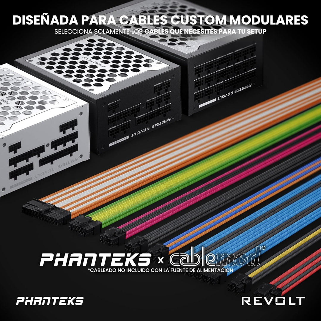 Phanteks (PH-P1600TR_BK01C) Revolt 1600W 80PLUS Titanium, ATX 3.0, PCIe 5.0, voll modular. Nur Netzt