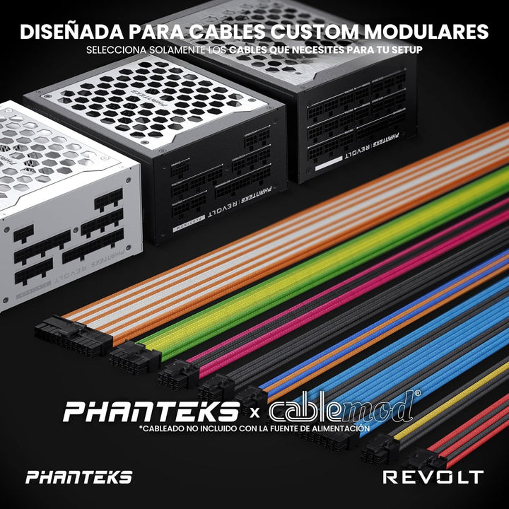 Phanteks (PH-P1600TR_BK01C) Revolt 1600W 80PLUS Titanium, ATX 3.0, PCIe 5.0, voll modular. Nur Netzt
