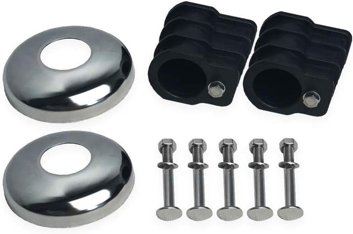 IDEAL Edelstahl Tiefbeckenleiter 2-stufig Enge Ausladung 180mm Ausführung ECO V2A by well2wellness®