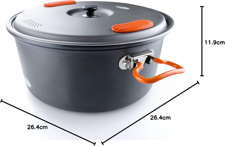GSI Outdoors Halulite Kochtopf, Camping-Kochtopf 4.7 L, 4.7 L