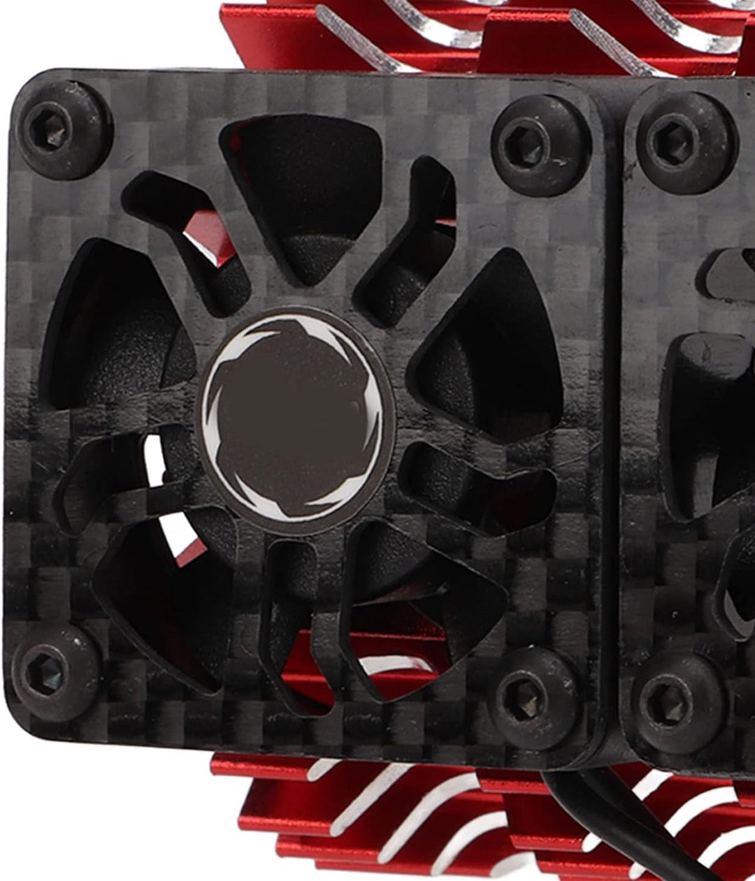 RC Bürstenloser Motor Lüfter, Doppelte Lüfter, 40‑42 mm, Alu, RC Car Kühlkörper für 1/8 ferngesteuer