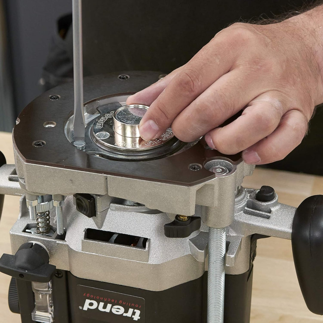 Trend 30mm Jig Router Führungsbuchse, Standard 6mm Spigot Länge Führungsbuchse für Jig Jigs im Hande