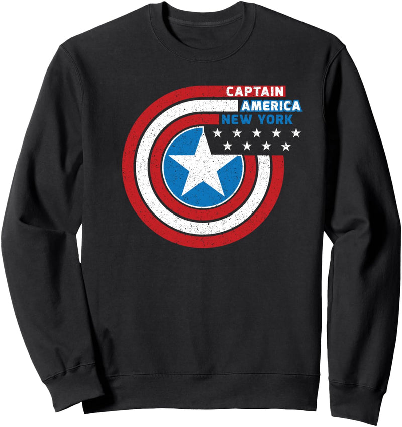 Marvel Captain America New York Retro Shield Sweatshirt