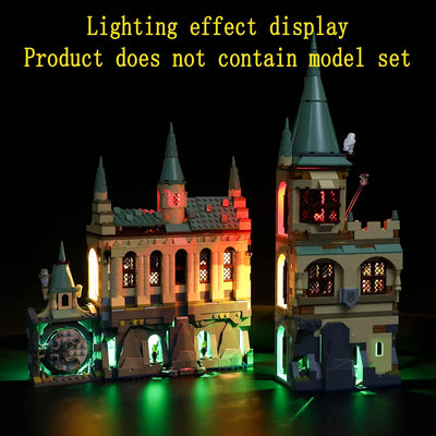 GEAMENT Licht-Set Kompatibel mit Lego Harry Potter Schloss Hogwarts Kammer (Hogwarts Chamber of Secr