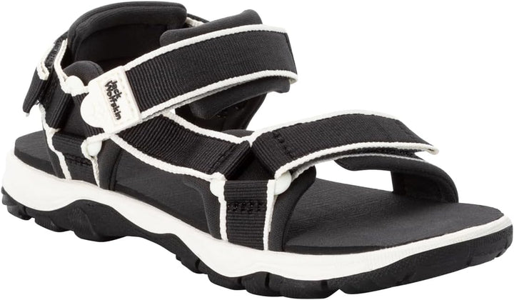 Jack Wolfskin Unisex Kinder Seven Seas 3 K Freizeitsandale 26 EU Schwarz, 26 EU Schwarz