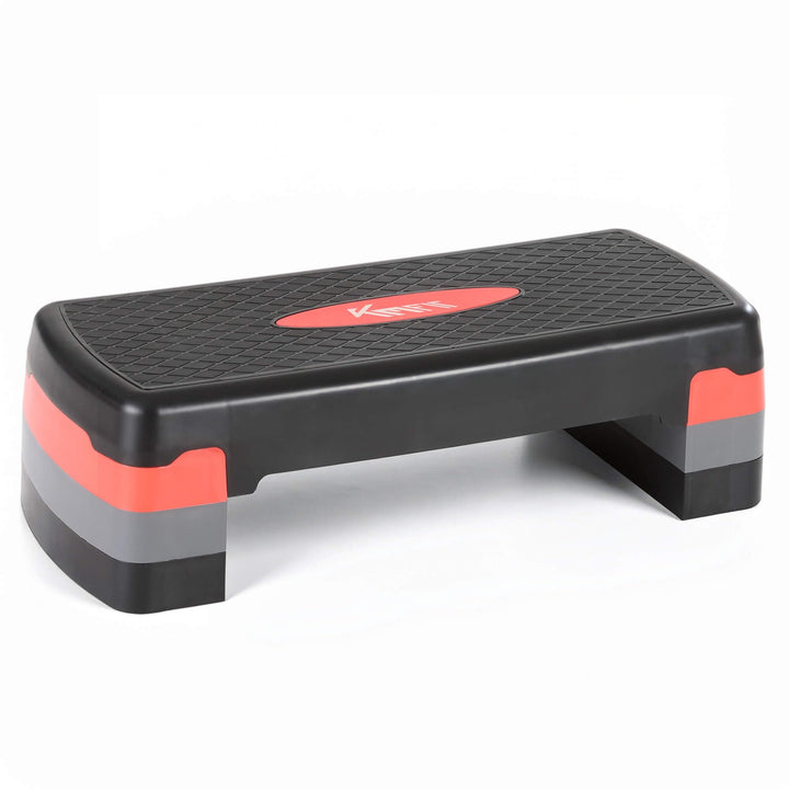 KM-Fit Fitness Stepper | Steppbrett Aerobic Stepper für zuhause | Step-Bench 3-fach höhenverstellbar