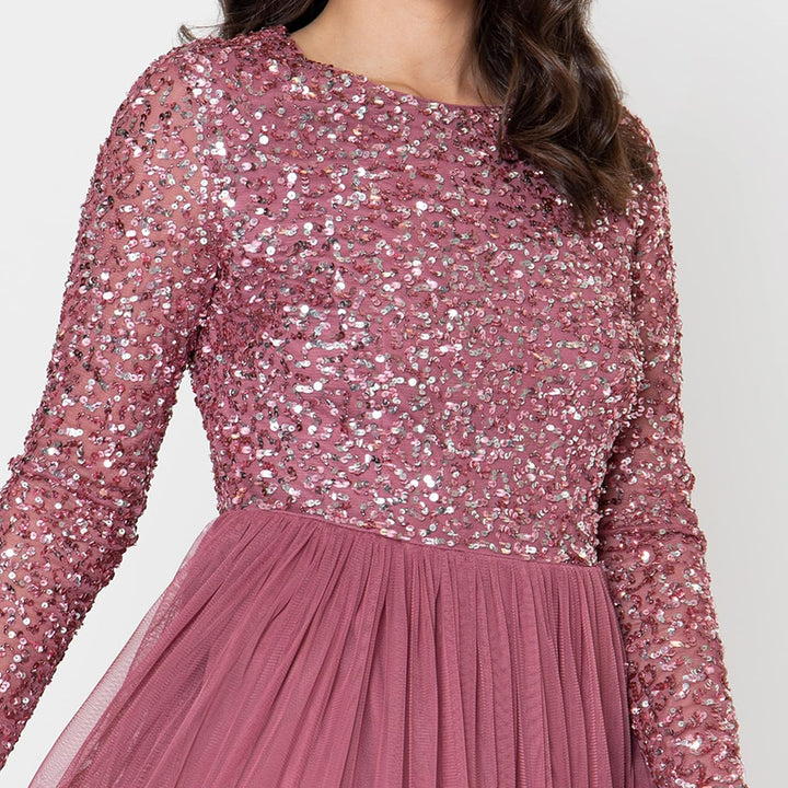 Maya Deluxe Damen Bridesmaid Dress Desert Rose 36, Desert Rose 36