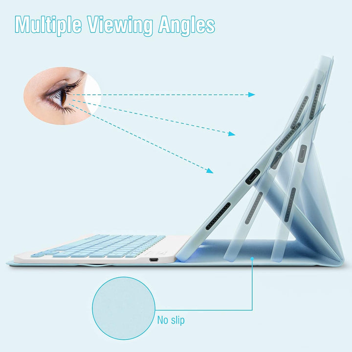 Bettdow Tastatur Hülle für iPad Air 6.Gen M2 2024 11"/ iPad Air 5.Gen 2022/Air 4.Gen 2020, Deutsch Q