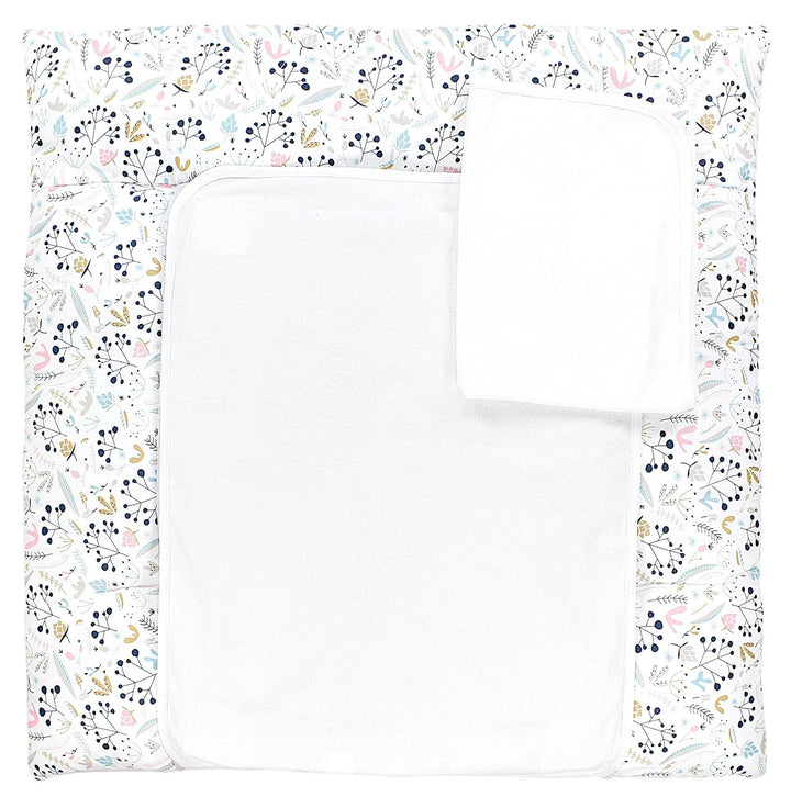 TupTam Wickelauflage inkl. 2 Frotteebezüge Modell MAR02579, Farbe: Vogelbeere, Grösse: 65 x 75 cm Vo