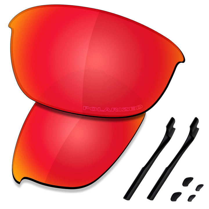 Saucer Premium-Ersatzgläser und Gummi-Kits für Oakley Half Jacket 2.0 OO9144 Sonnenbrillen High Defe