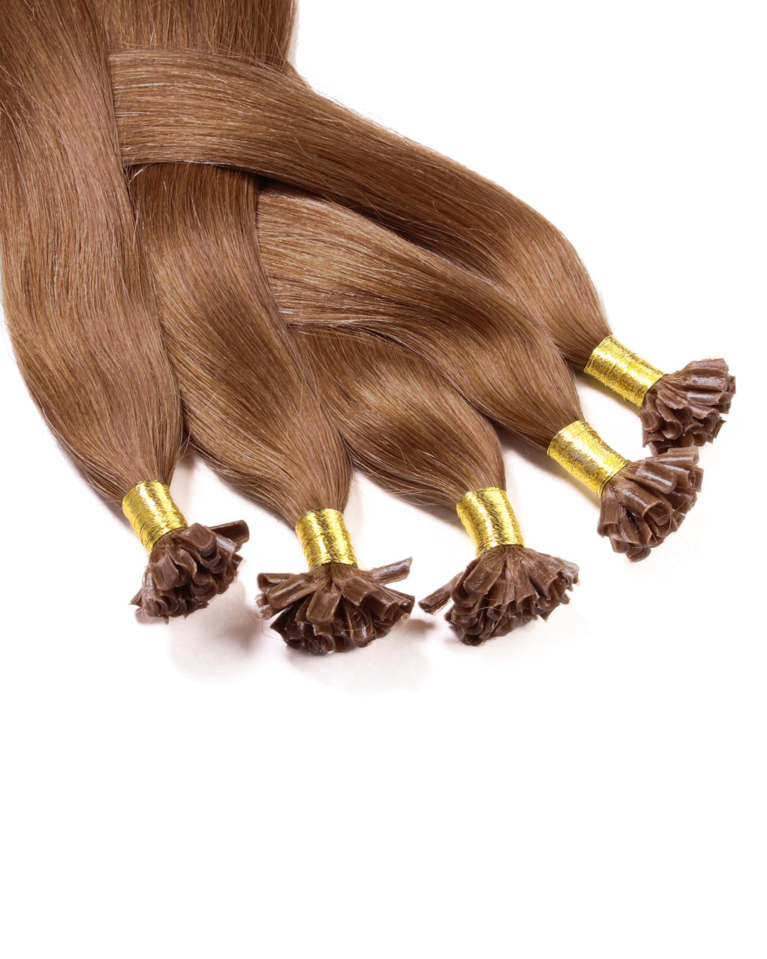 hair2heart Extensions Echthaar Bondings Glatt - 50 Strähnen 0.5g 50cm Rot #Rot 50cm 50 Strähnen, #Ro