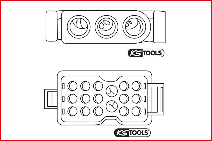 KS Tools 154.0015 Universal Kabel-Entriegelungswerkzeug-Satz, 3-teilig
