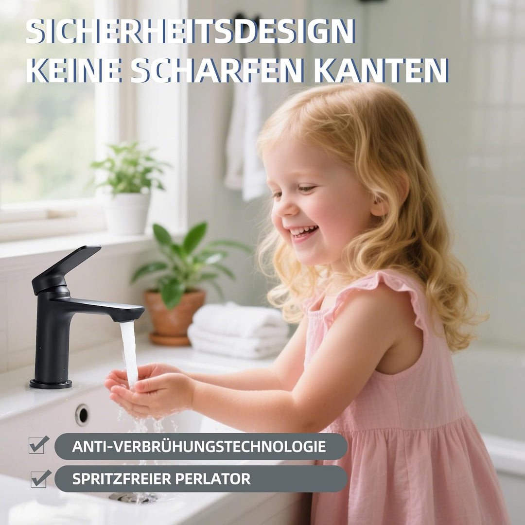 BELZ Wasserhahn Bad, Waschbecken Armaturen, Armatur Badezimmer, Mischbatterie Waschbecken, Wasserspa