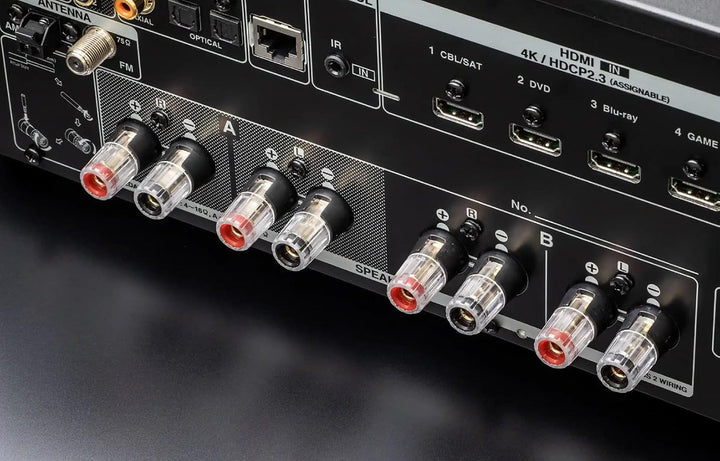 Denon DRA-800H Stereo Receiver und Verstärker, Alexa Kompatibel, 5 HDMI Eingänge, Phono-Eingang, Blu