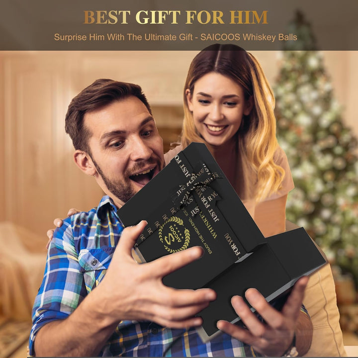 Geschenke für Männer - Eiswürfel Edelstahl Wiederverwendbare Metall Whisky Steine für Jahrestag Und