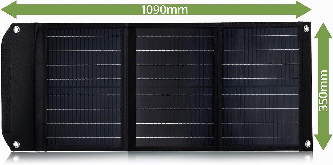 Bresser Solar Ladegerät 40W mit 1x DC- und 3x USB-A-Anschlüssen inkl. USB-A-Buchse mit QC3.0 zur Sch