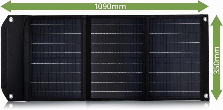 Bresser Solar Ladegerät 40W mit 1x DC- und 3x USB-A-Anschlüssen inkl. USB-A-Buchse mit QC3.0 zur Sch
