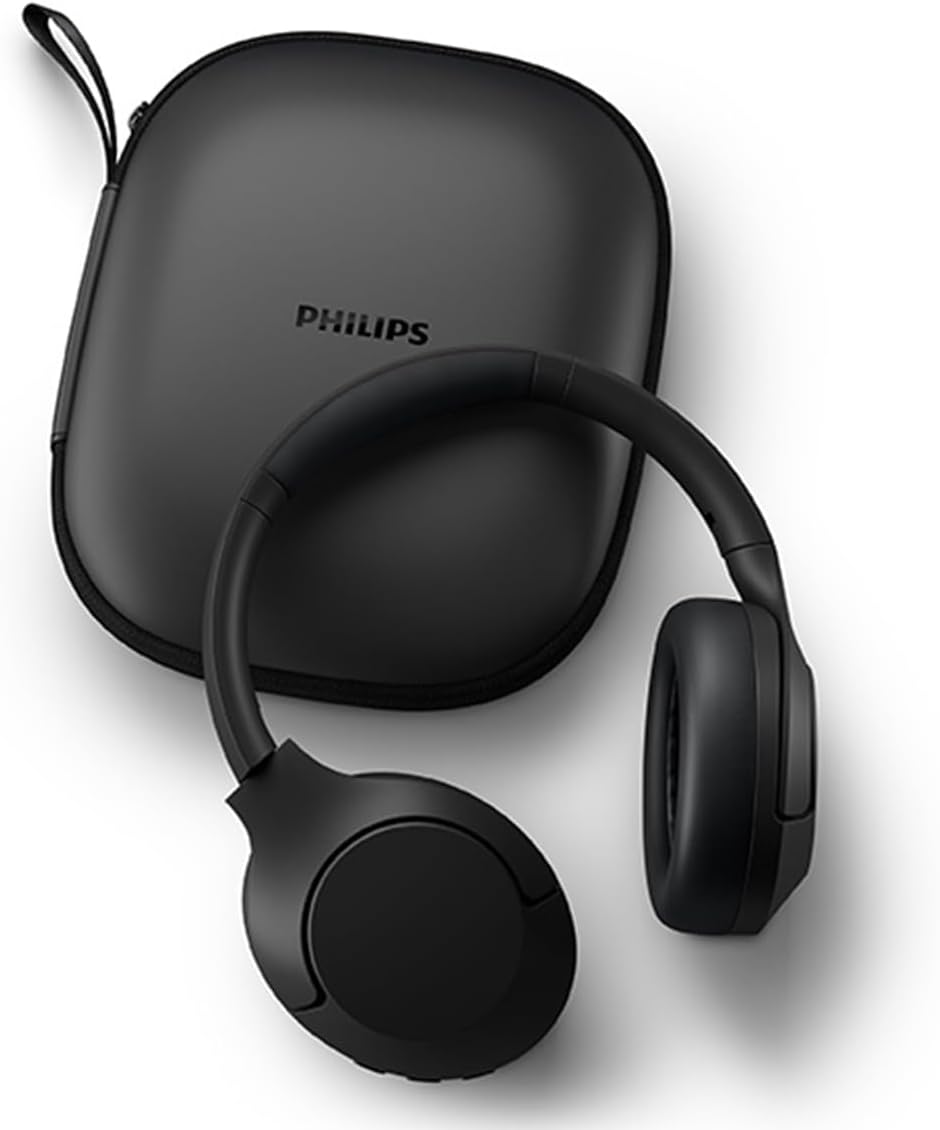 PHILIPS Audio Audio TAH8506BK Kabellose Over Ear Kopfhörer mit Noise Cancelling Pro, Schwarz, TAH850
