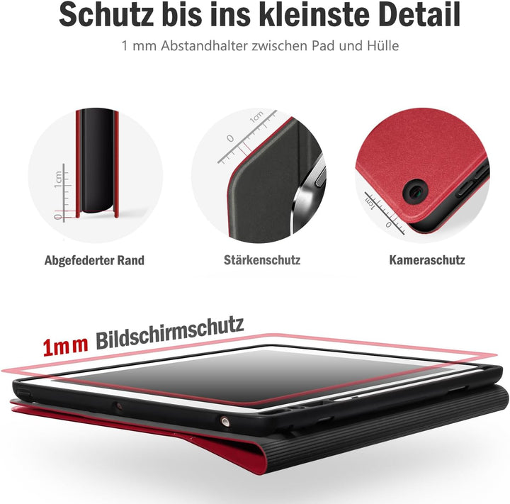 Antbox Hülle für iPad 10.2 (9. Generation/8. Generation/7. Generation) mit stifthalter Auto Schlaf/W