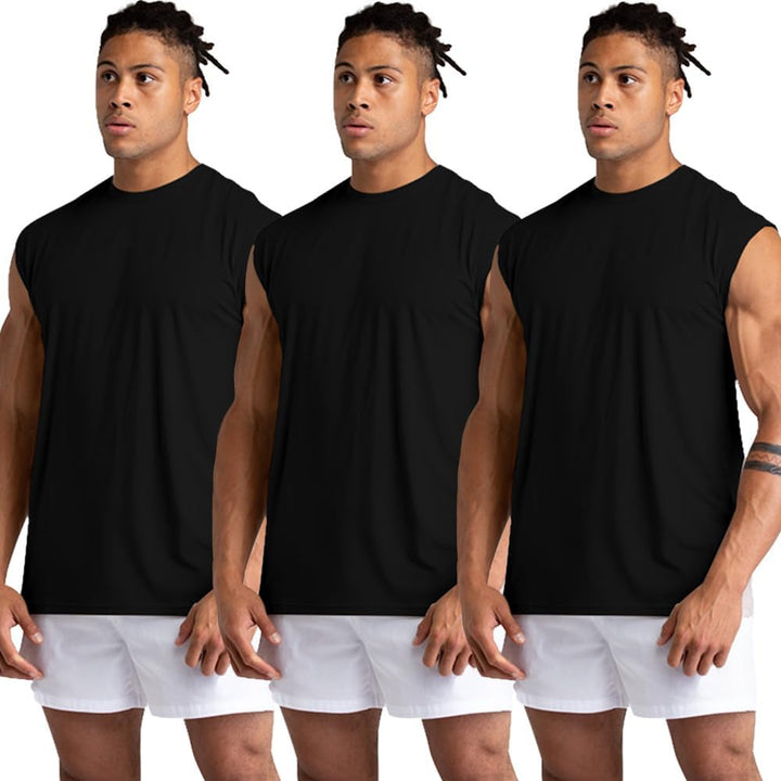 1, 3 or 5er Pack Mens Cotton Gym Tank Tops Workout ärmellose Shirts Athletic Muscle Tank Training Bo