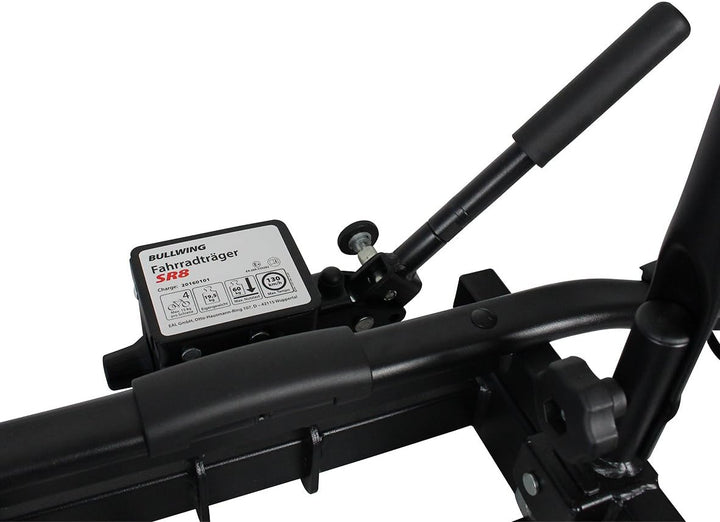 Bullwing SR8 Fahrradträger für 4 Fahrräder auf Auto Anhängerkupplung Heckträger Radträger abklappbar
