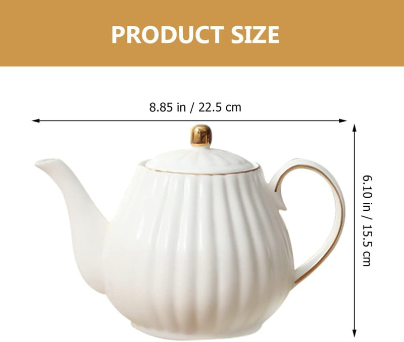 TOPBATHY Kaffeetasse Teekanne Aus Weisser Keramik K?niglicher Keramik Teekanne Porzellan Teekanne Fü