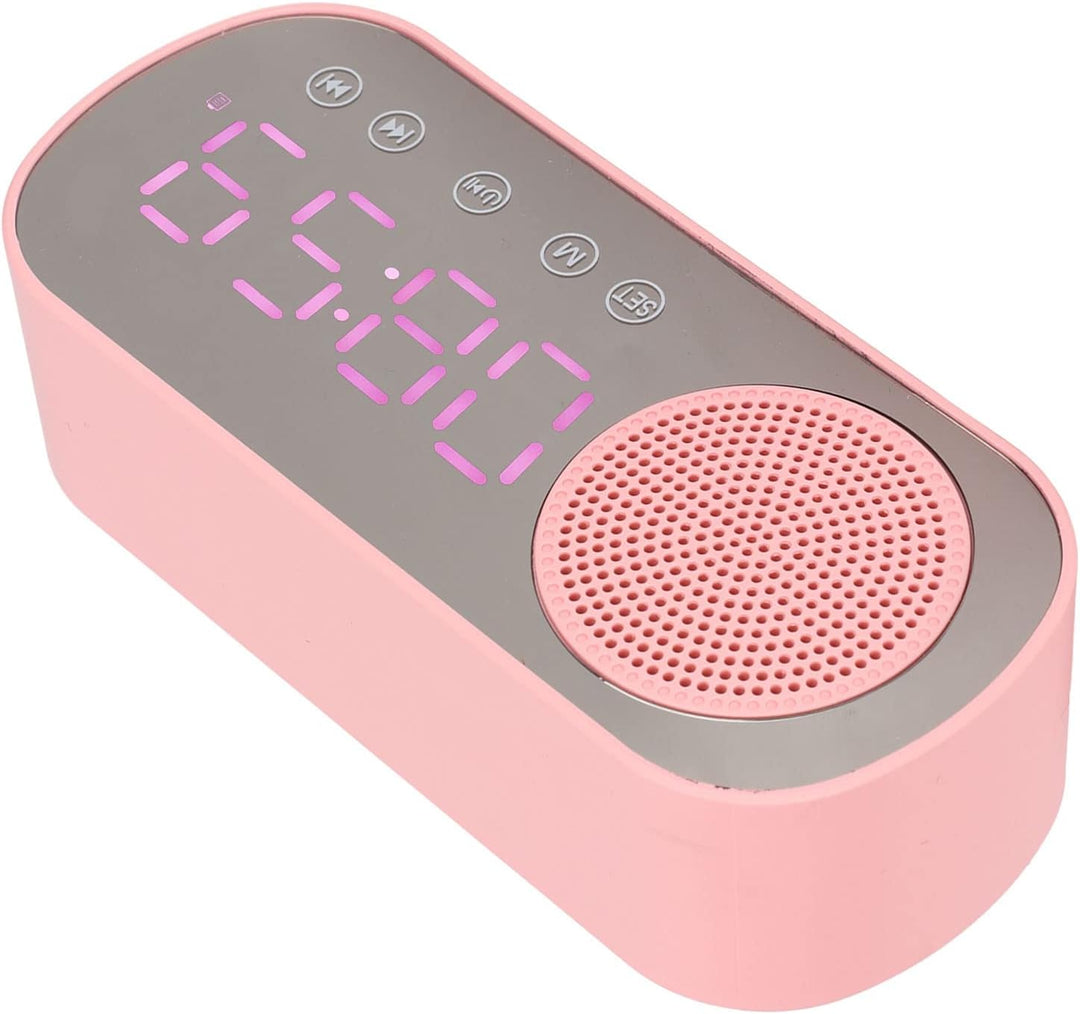 PUSOKEI Digitaler Wecker mit Bluetooth-Lautsprecher, UKW-Radio-Digitaluhr, Kabelloser HiFi-Wiedergab