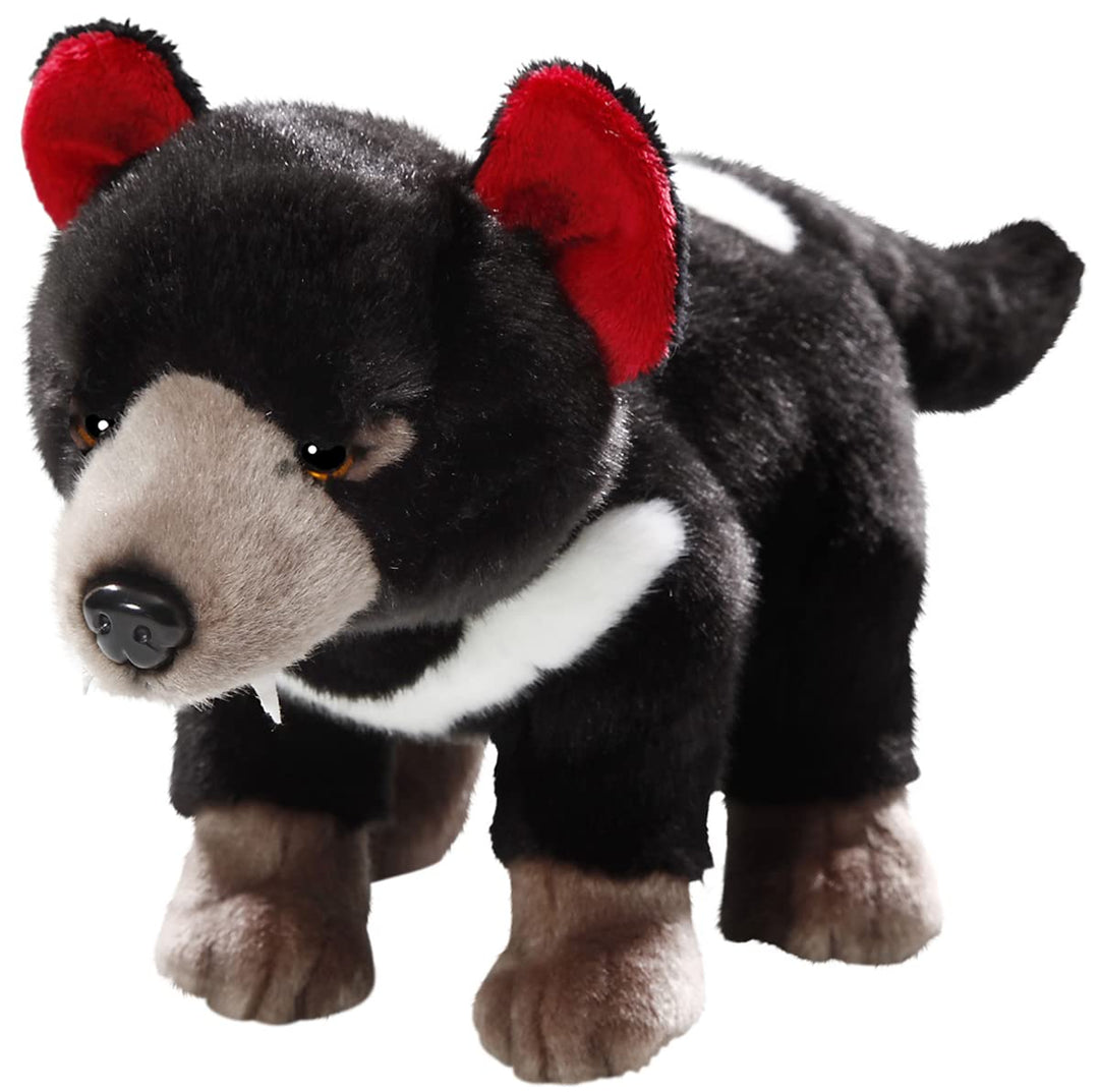Carl Dick Tasmanischer Teufel, Beutelteufel, Plüschtier, Kuscheltier ca. 30cm 3508 Tt - Schwarz-rot,