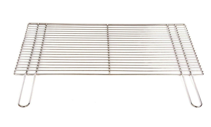 Grillrost 80 x 40 cm mit Griff aus Edelstahl 4 mm rostfrei und elektropoliert