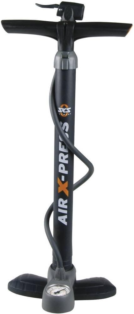 SKS GERMANY AIRCONTROL 8.0 Standpumpe (Luftpumpe für alle Ventilarten, verlängerter Schlauch, Präzis