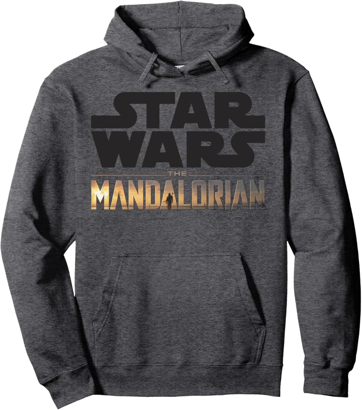 Star Wars The Mandalorian Logo Stack Pullover Hoodie