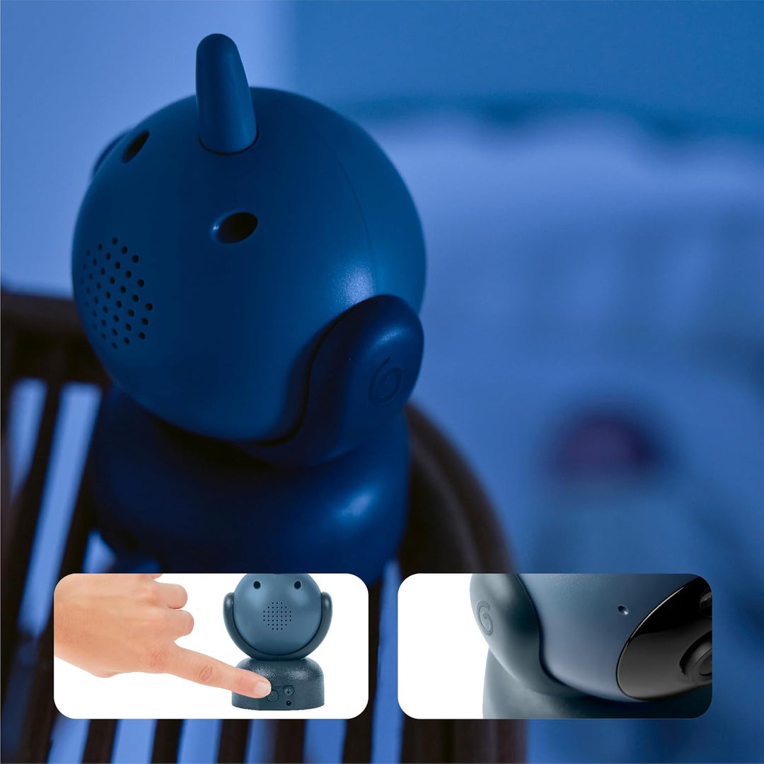 Babymoov Zusatzkamera YOO Master+ HD – 360°-Kamera, Nachtsicht & Zoom, VOX-Modus, 8 Schlaflieder, Re