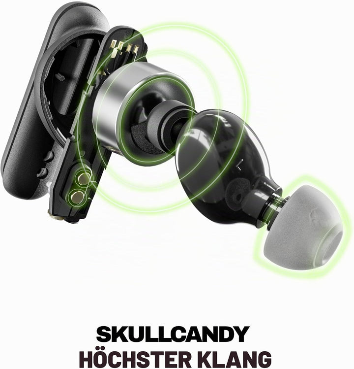Skullcandy Smokin’ Buds Wireless Earbuds, Bluetooth-Kopfhörer, schallisolierende Passform, bis zu 20