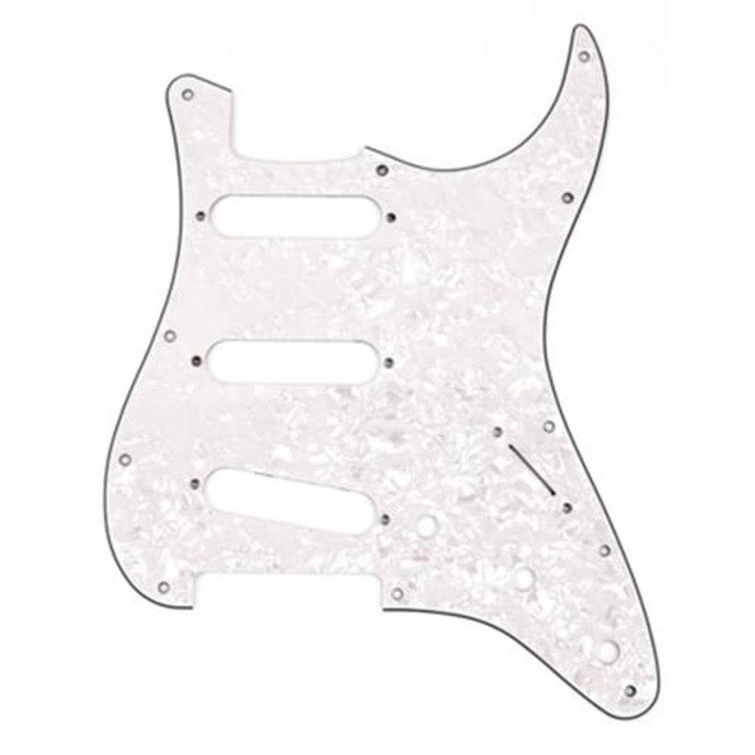 Fender 099-2140-000 Standard Stratocaster Pickguard SSS White Pearl - Pickguard