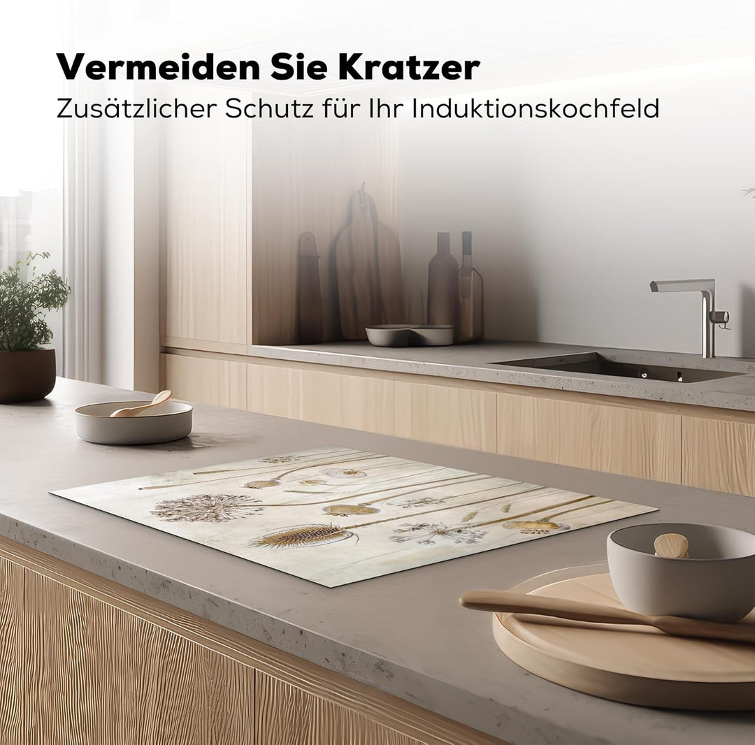 Herdabdeckplatte Einteilig Ceranfeld Abdeckplatte für Induktionsschutz Ceranfeldabdeckung Vinyl Herd