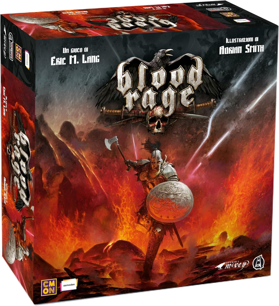 Asmodee 8730 Viking Blood Rage, Single, Mehrfarbig Blood Rage Single, Blood Rage Single