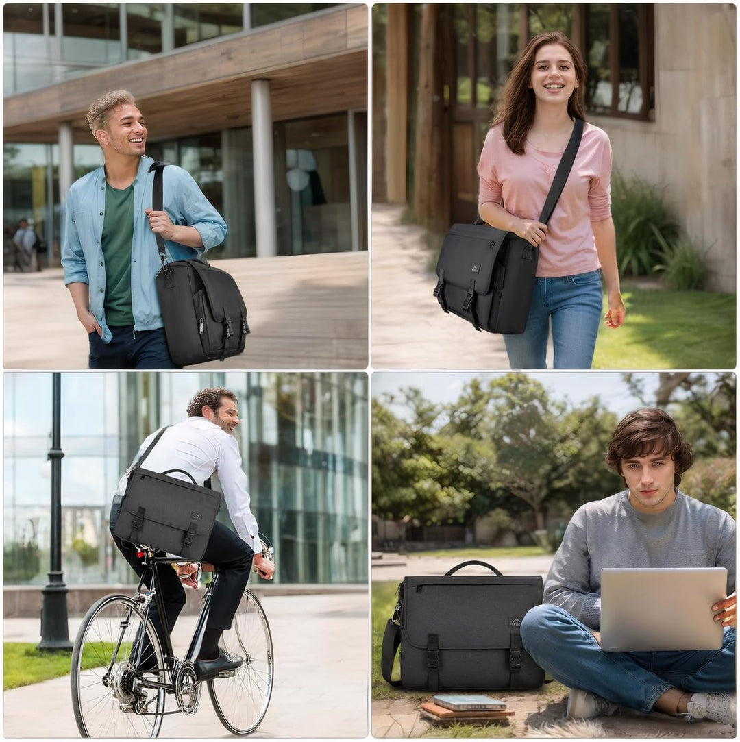 MATEIN Aktentasche Herren, Laptoptasche 15,6 Zoll, Wasserdicht Messenger Bag Laptop Tasche, Business
